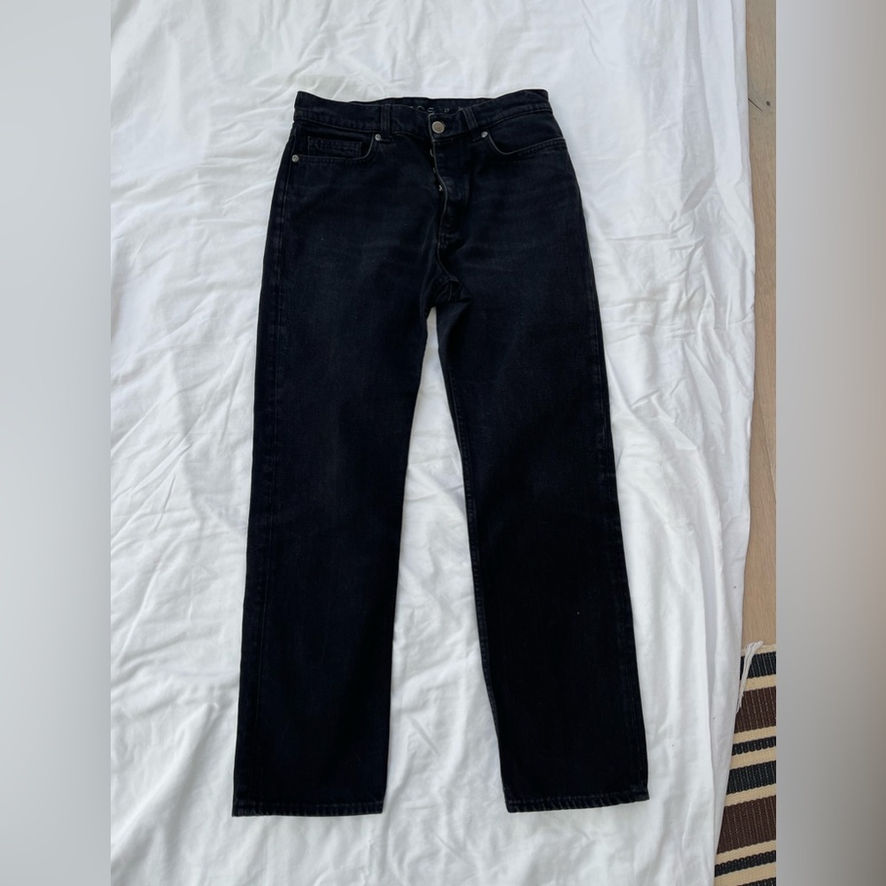 COS Straight Leg Black Jeans